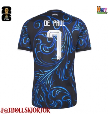 Argentina Rodrigo De Paul #7 Bortatröja VM 2026 Kortärmad
